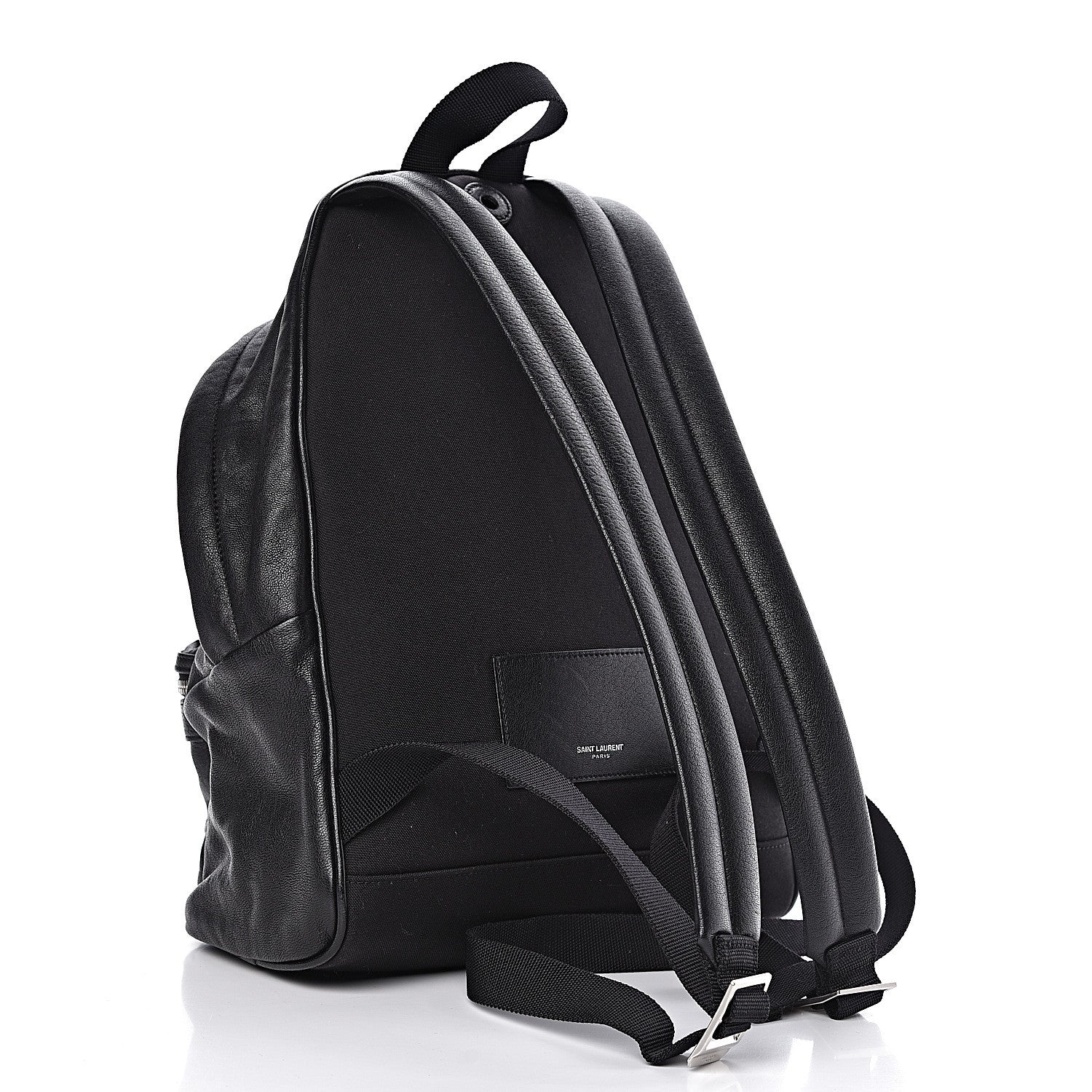 Saint Laurent Lambskin Mini City Backpack Black 3 of 12