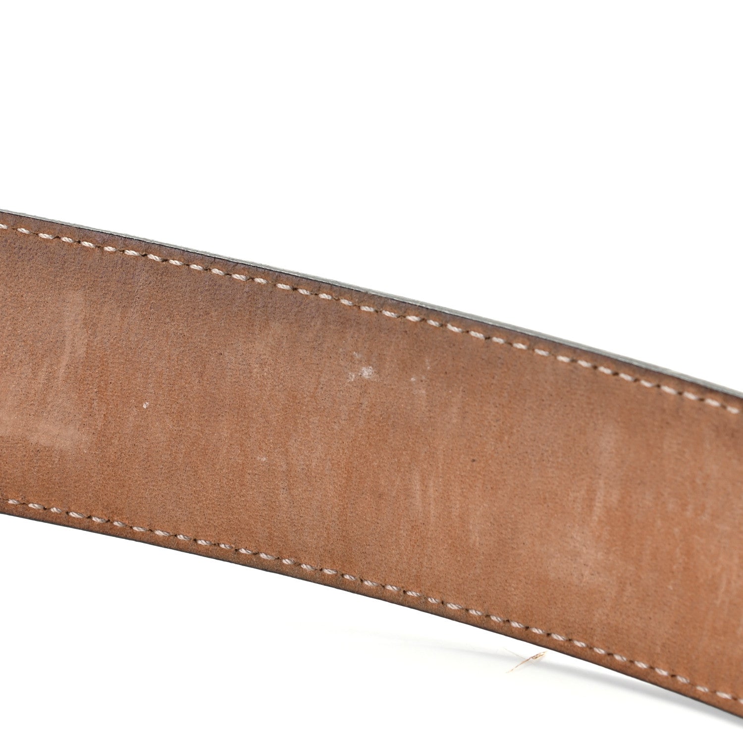 Gucci GG Supreme Monogram Selleria Calfskin Interlocking G 40mm Belt Beige Ebony Blue 4 of 6