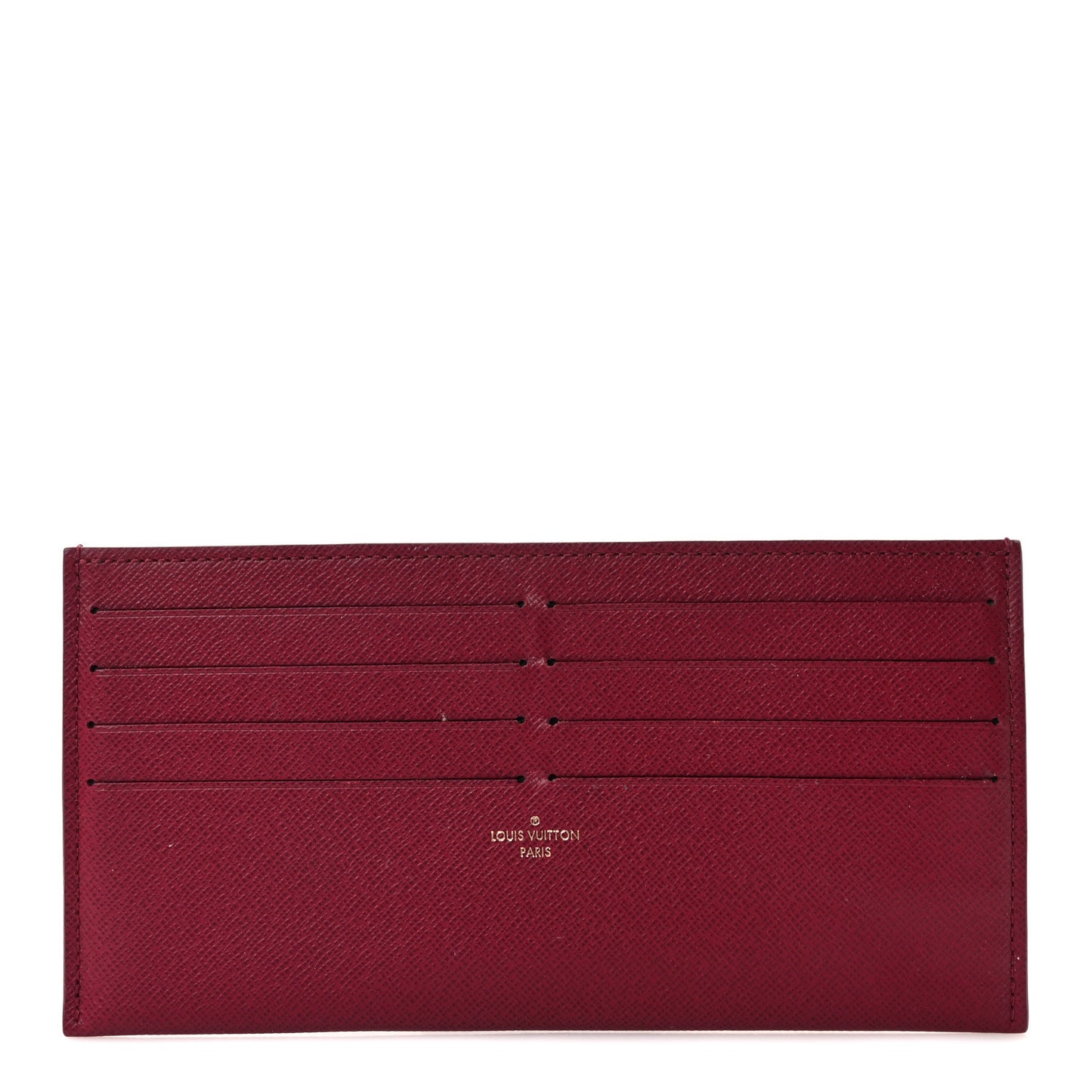 Calfskin Felicie Card Holder Insert Fuchsia