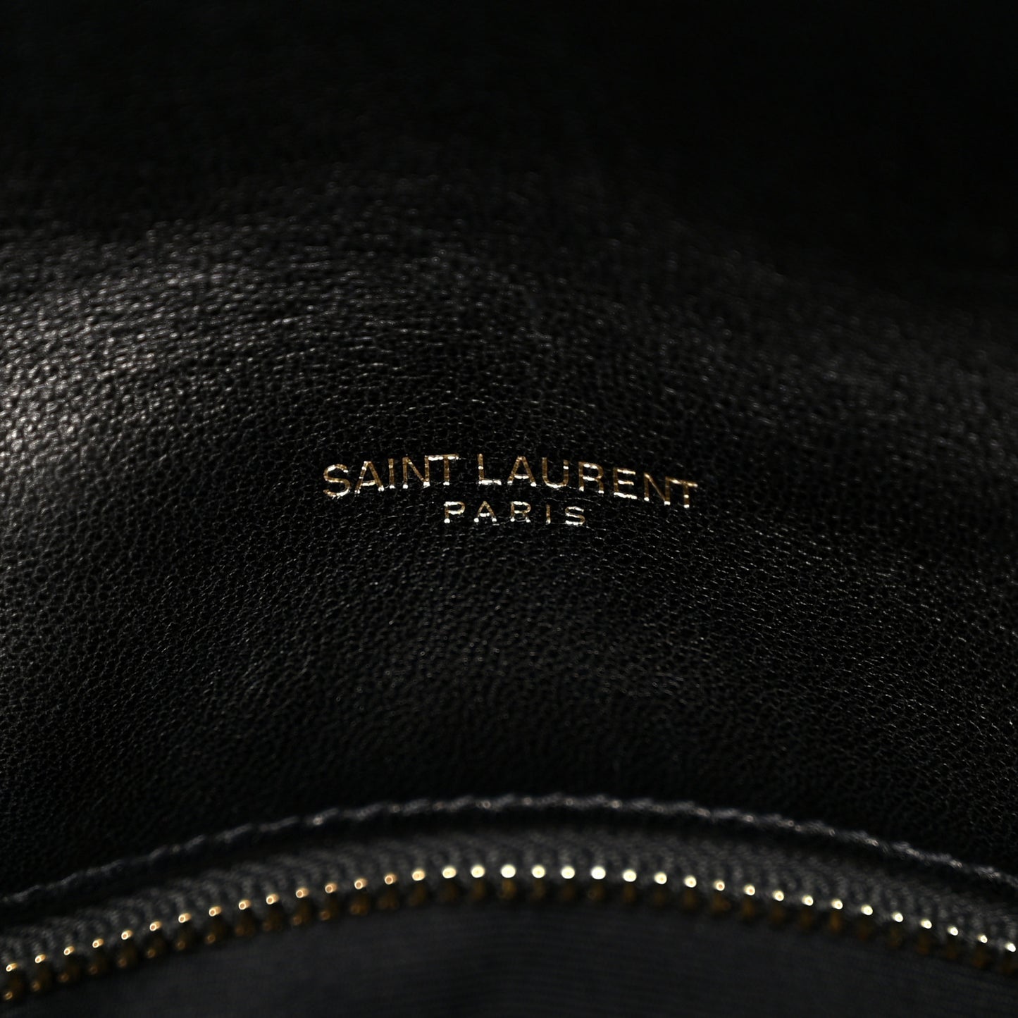 Lambskin Quilted Small Loulou Puffer Monogram Chain Satchel Black