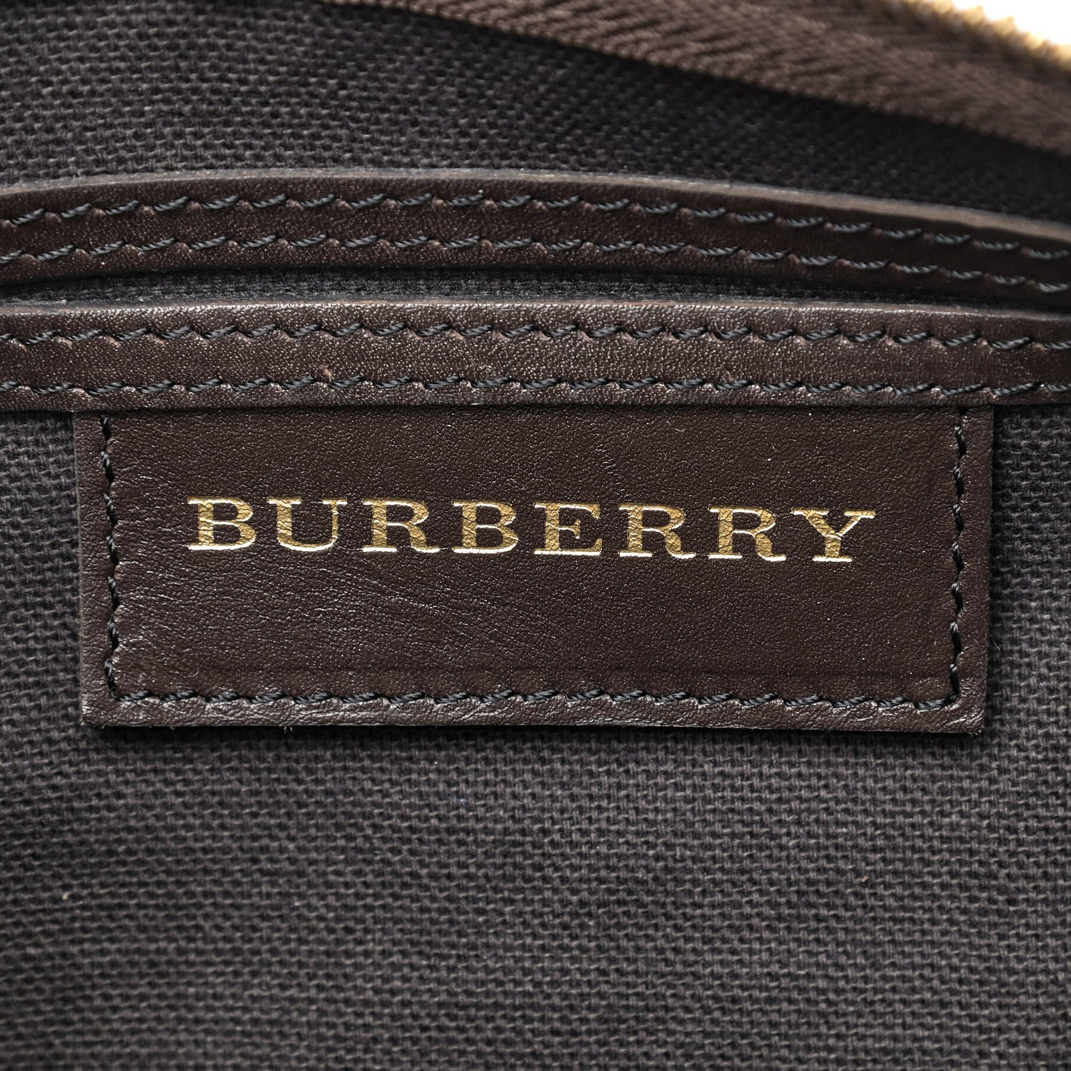Burberry Haymarket Check Small Chester Bowling Bag Chocolate 6 of 9