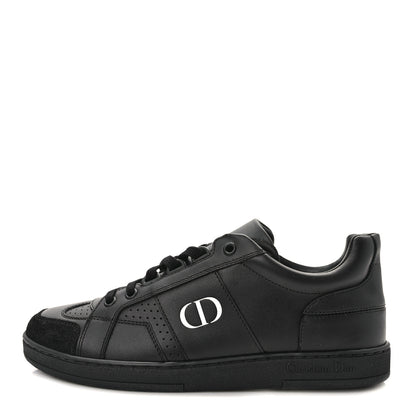 Christian Dior Calfskin Suede Logo Sneakers 36 Black 1 of 9