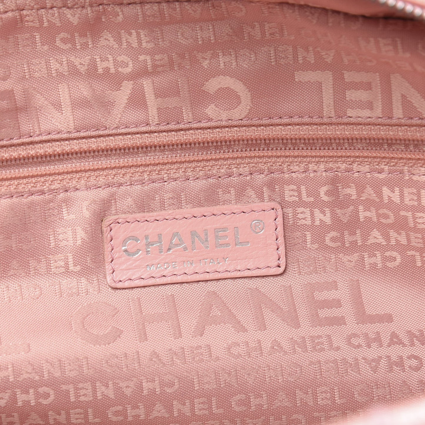 Caviar Square Stitched Bowler Pink