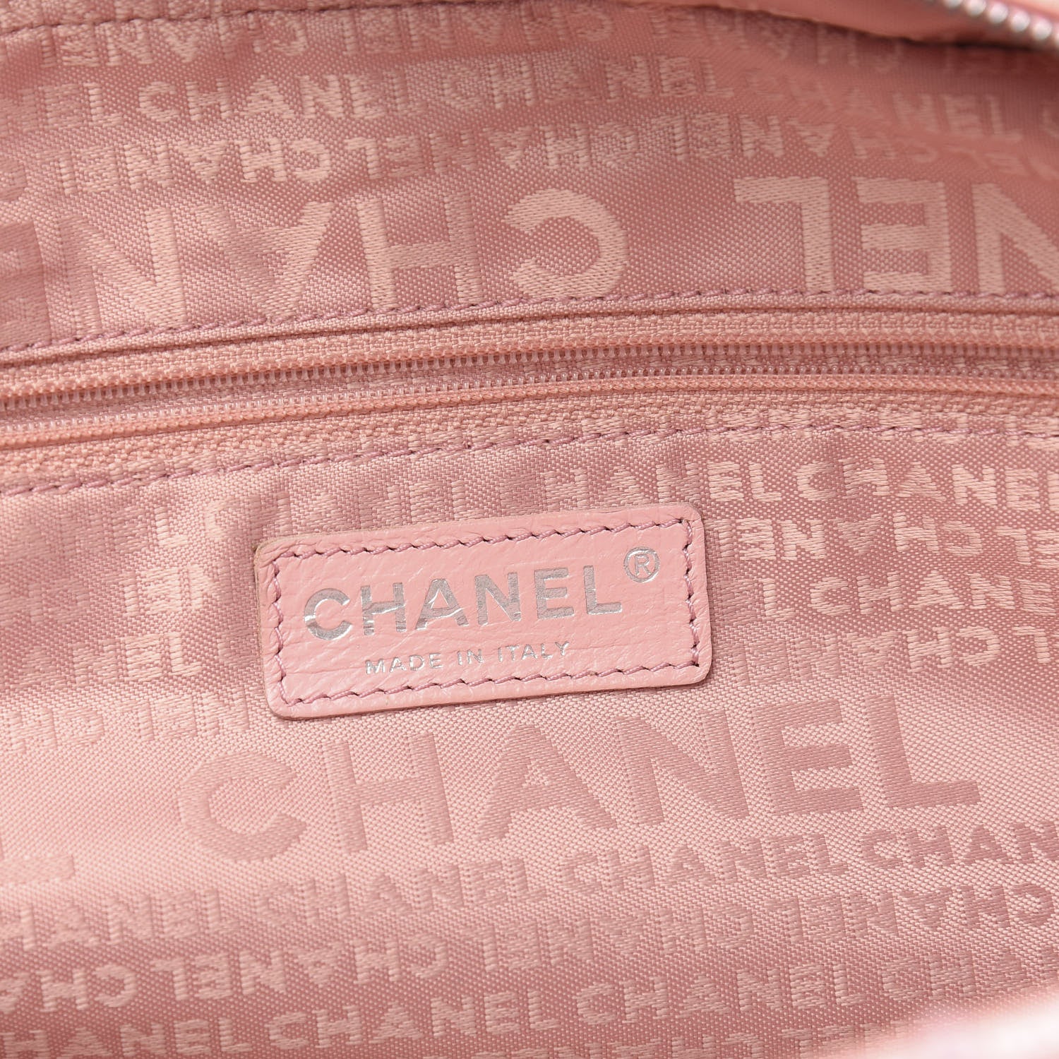 Chanel Caviar Square Stitched Bowler Pink 6 of 11