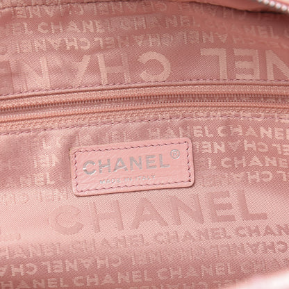 Chanel Caviar Square Stitched Bowler Pink 6 of 11