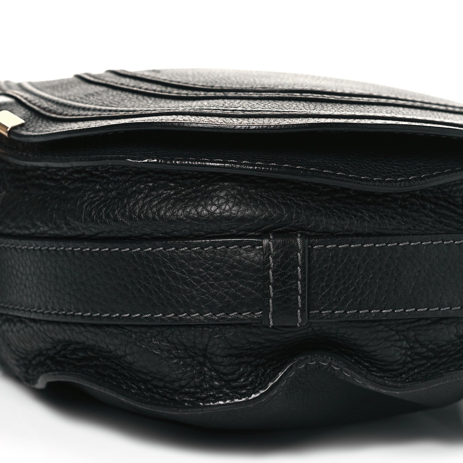 Chloe Calfskin Medium Marcie Round Crossbody Bag Black 8 of 16