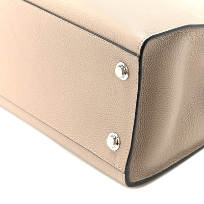 Louis Vuitton Taurillon City Steamer MM Black Beige 9 of 9