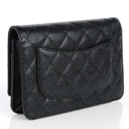 Chanel Caviar Quilted Wallet On Chain WOC Black 3 of 9