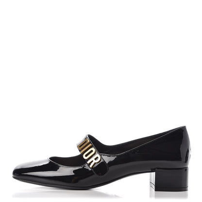Christian Dior Patent Baby-D Ballet Pumps 38.5 Black 1 of 10