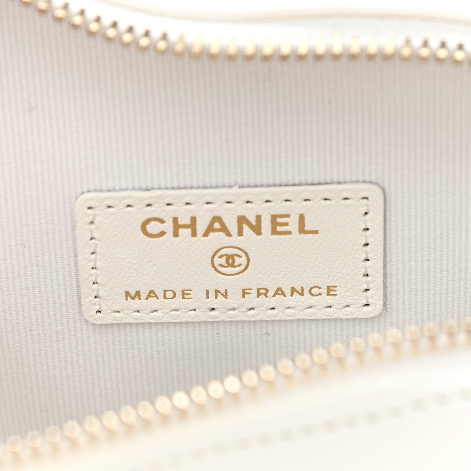 Chanel Lambskin Quilted CC In Love Heart Clutch With Chain White 6 of 11