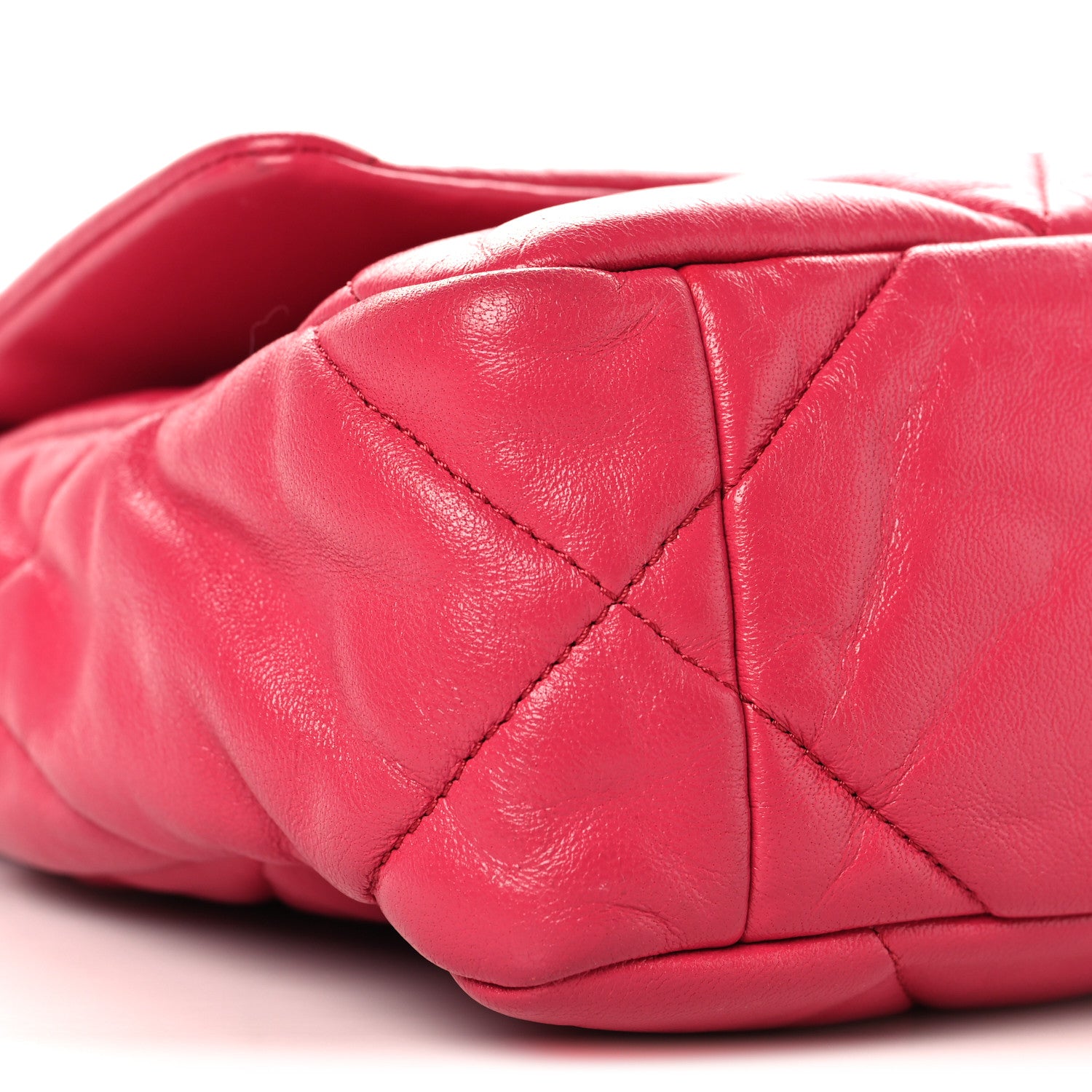 Chanel Lambskin Quilted Medium Chanel 19 Flap Dark Pink 9 of 10