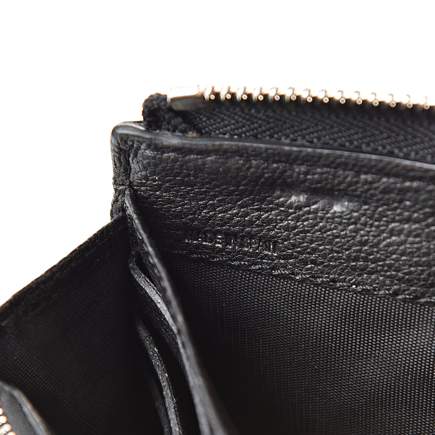 Givenchy Sugar Goatskin Pandora Half Zip Long Wallet Black 7 of 15