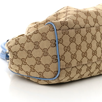 Gucci Monogram Lurex Medium Sukey Tote Blue 9 of 16