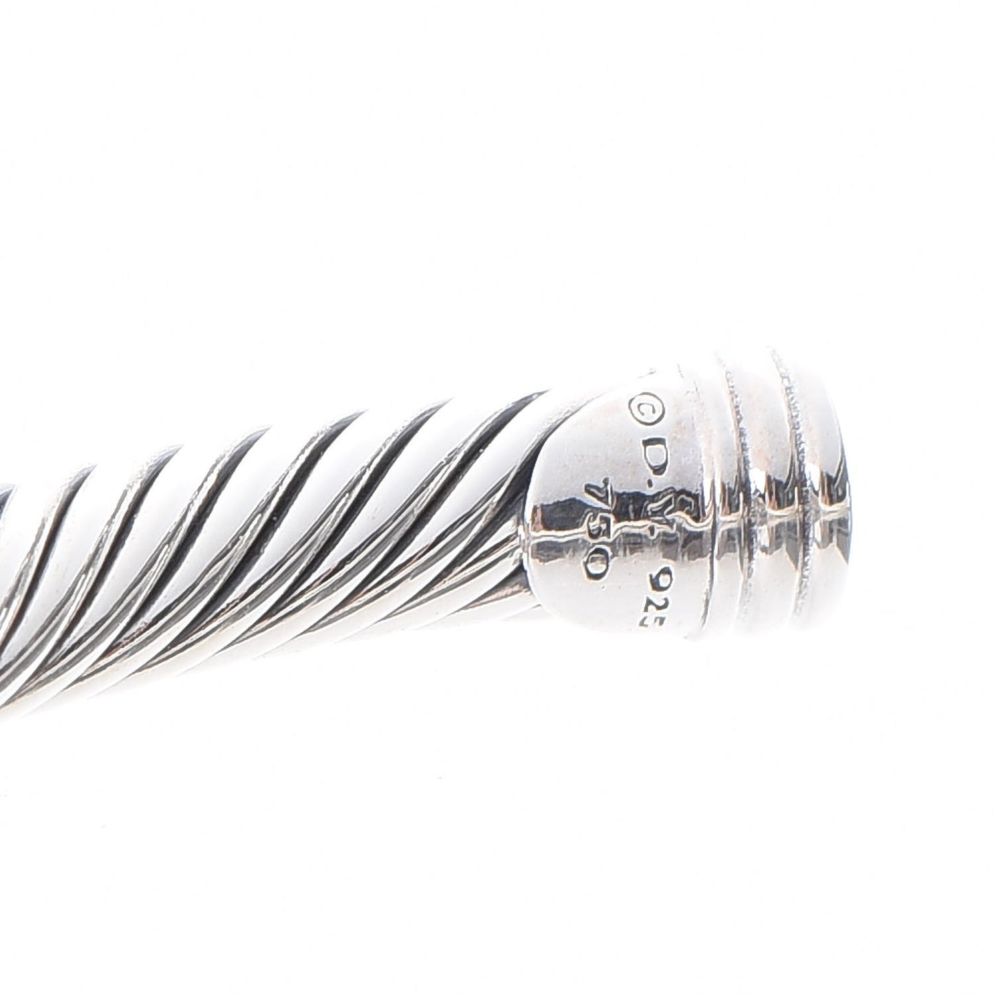Sterling Silver 18K Yellow Gold 4mm X Station Cable Bracelet
