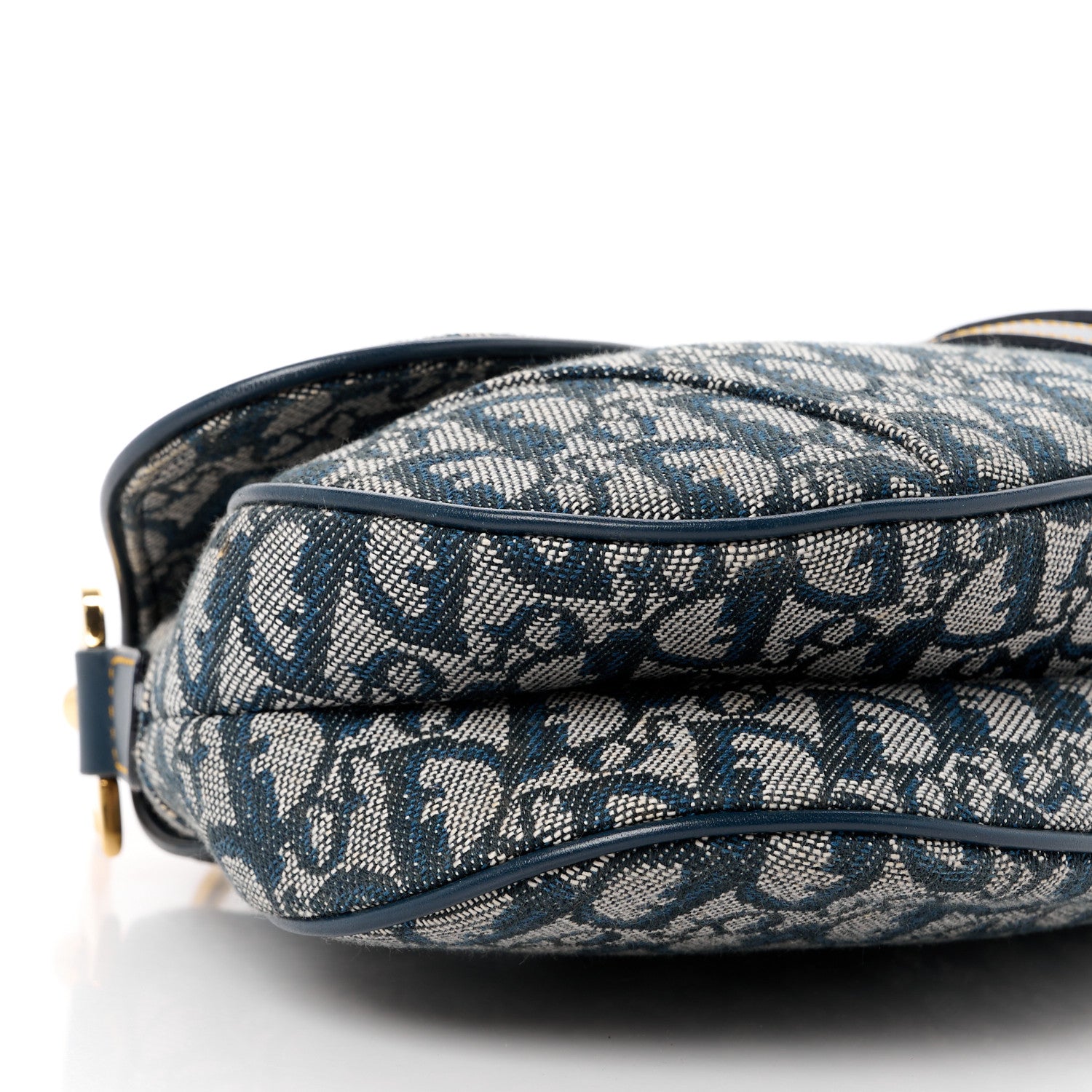 Christian Dior Monogram Saddle Bag Blue 10 of 11