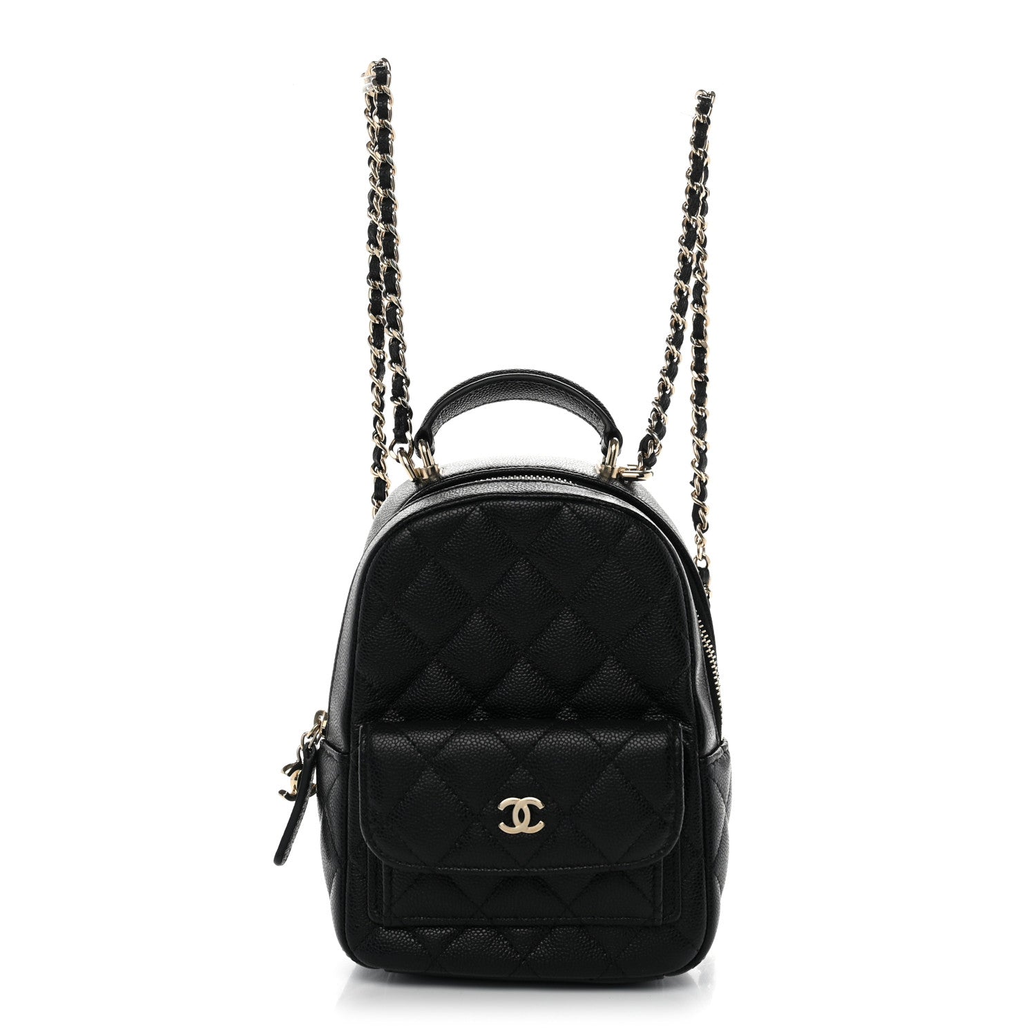 Chanel Caviar Quilted CC Mini Classic Backpack Black 1 of 10