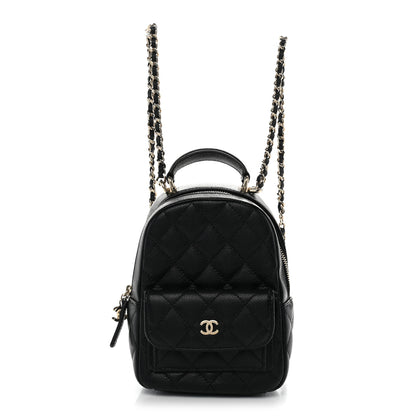 Chanel Caviar Quilted CC Mini Classic Backpack Black 1 of 10