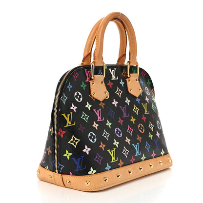 Louis Vuitton Monogram Multicolor Alma Black 3 of 9