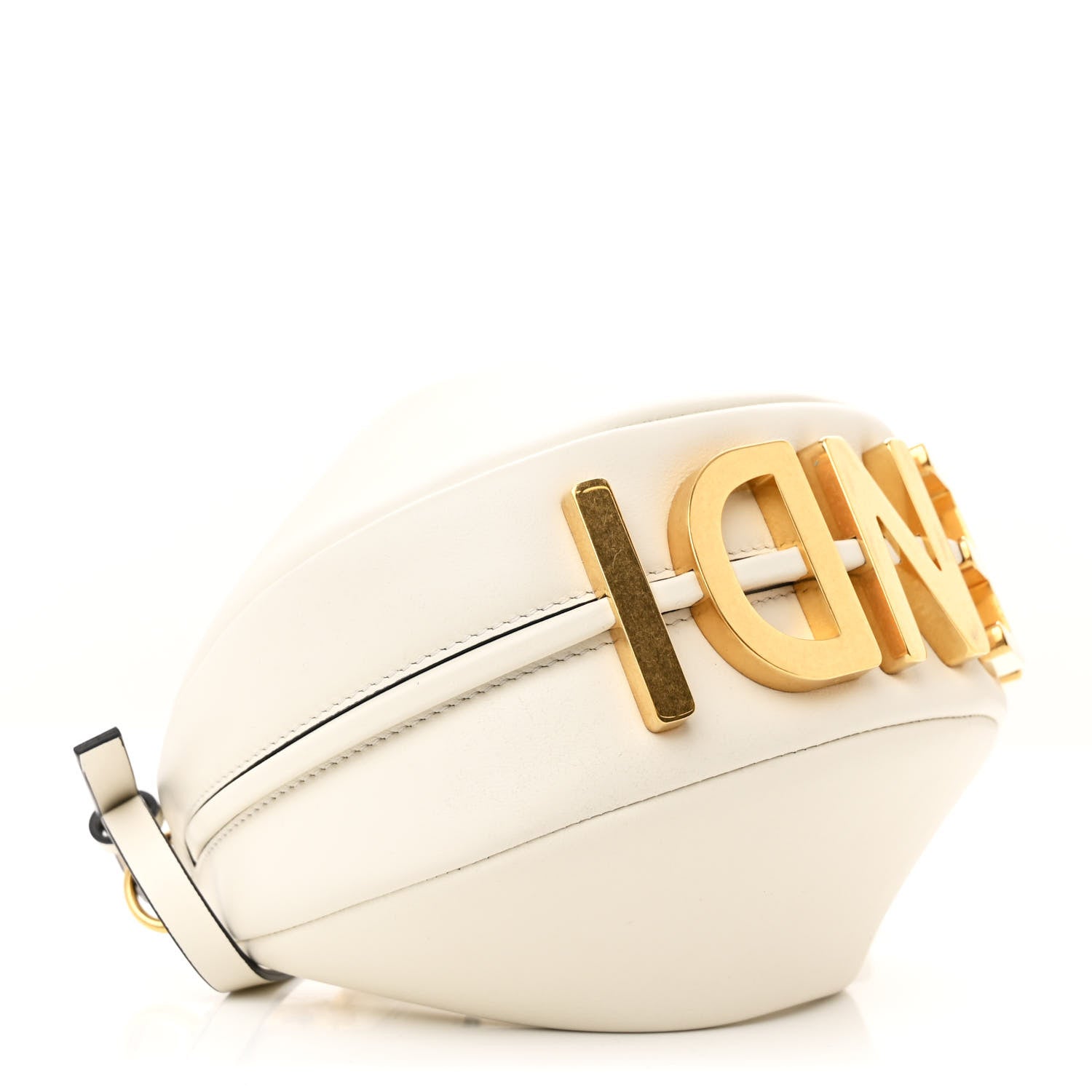 Fendi Vitello Grace Matte Mini Fendigraphy Hobo Bag White Ice 4 of 10