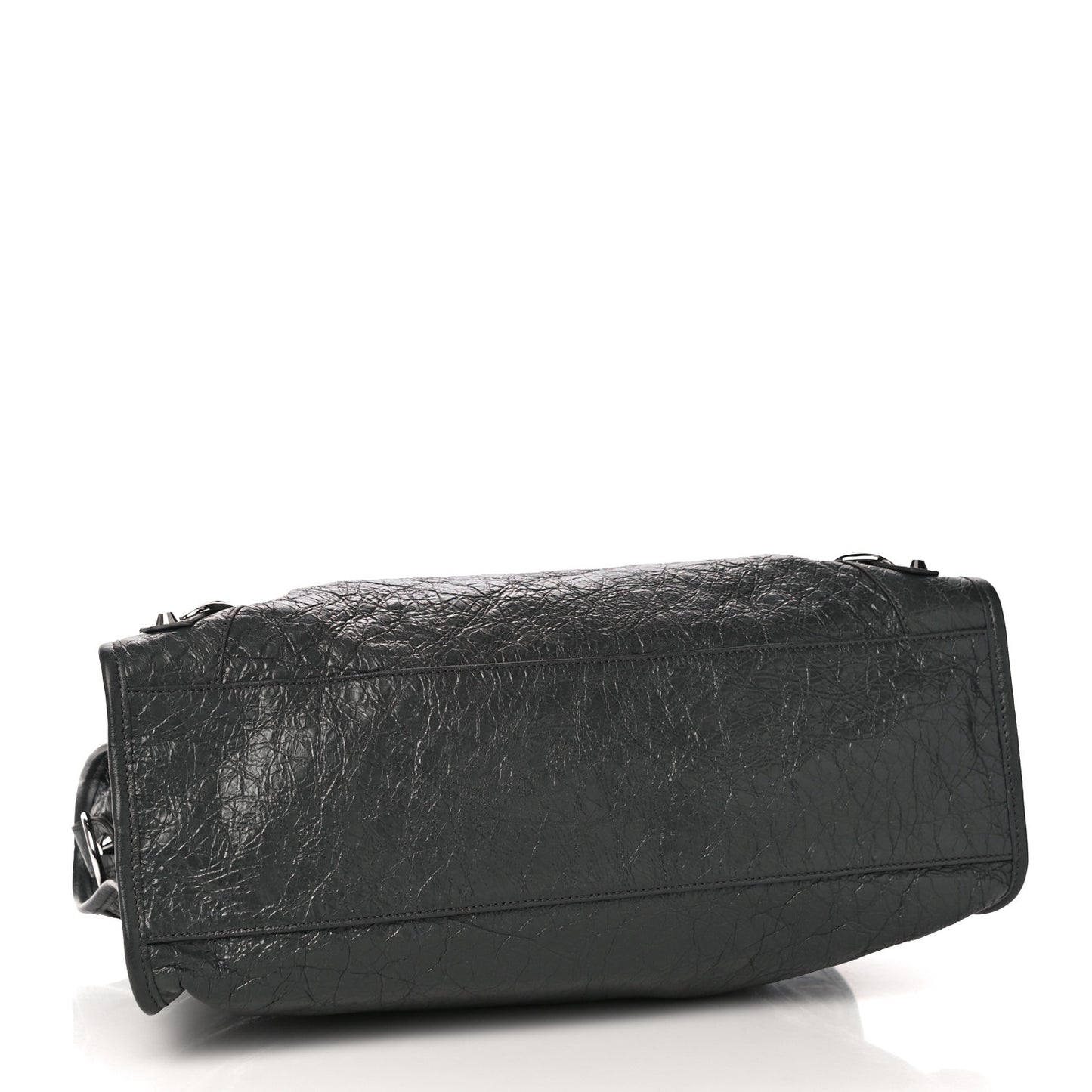 Agneau Classic Silver Hardware City Gris Fossile