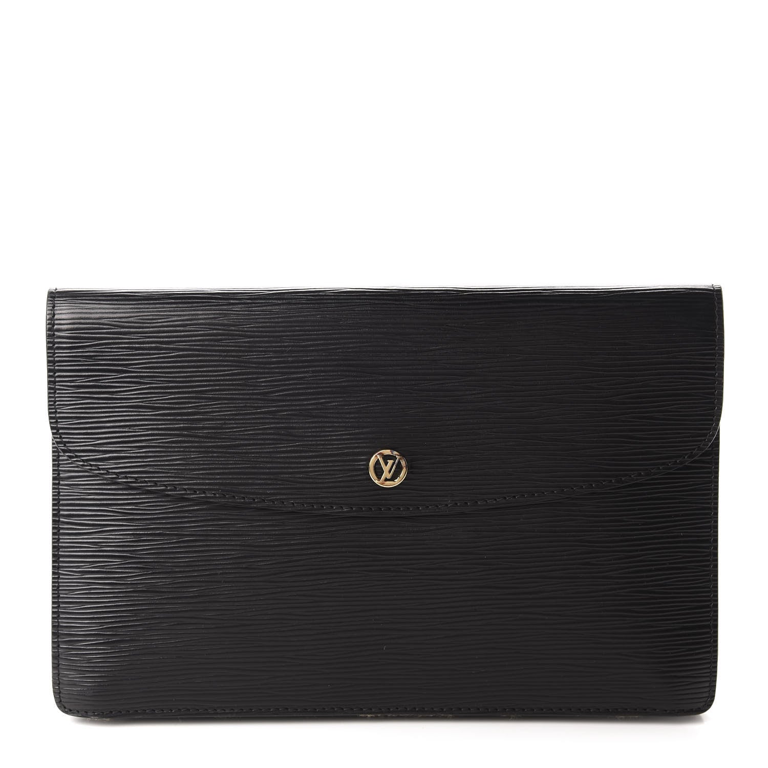 Louis Vuitton Epi Montaigne Clutch MM Black 1 of 11