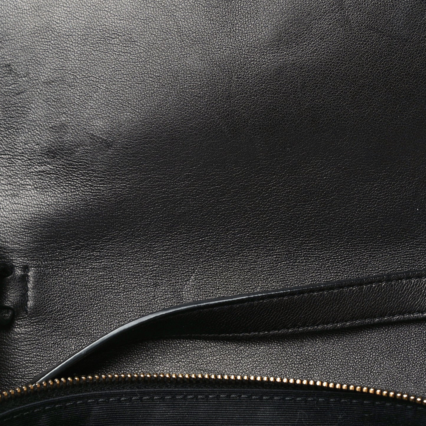 Lambskin Diamond Quilted Monogram Angie Chain Bag Black