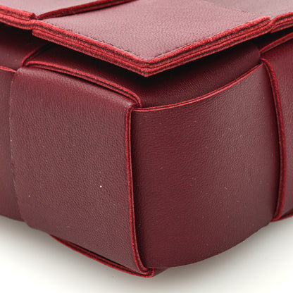 Bottega Veneta Lambskin Maxi Intrecciato Extra Mini Cassette Crossbody Bag Barolo 9 of 9