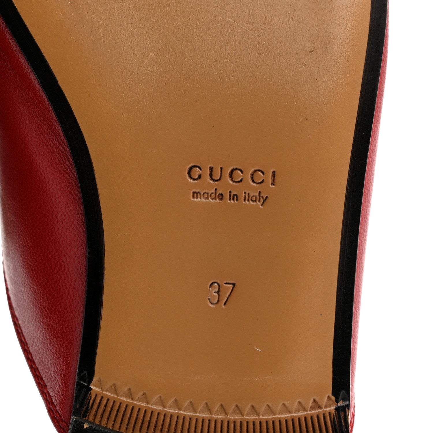 Gucci Malaga Kid Womens Princetown Slippers 37 Hibiscus Red 8 of 10
