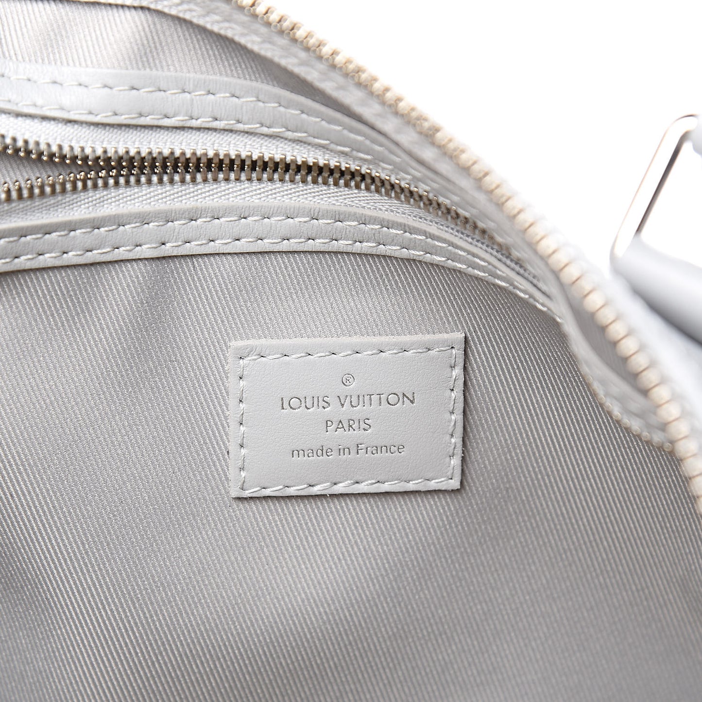 Monogram Logo Keepall Bandouliere 50 White