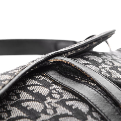 Christian Dior Monogram Double Saddle Bag Black 8 of 10
