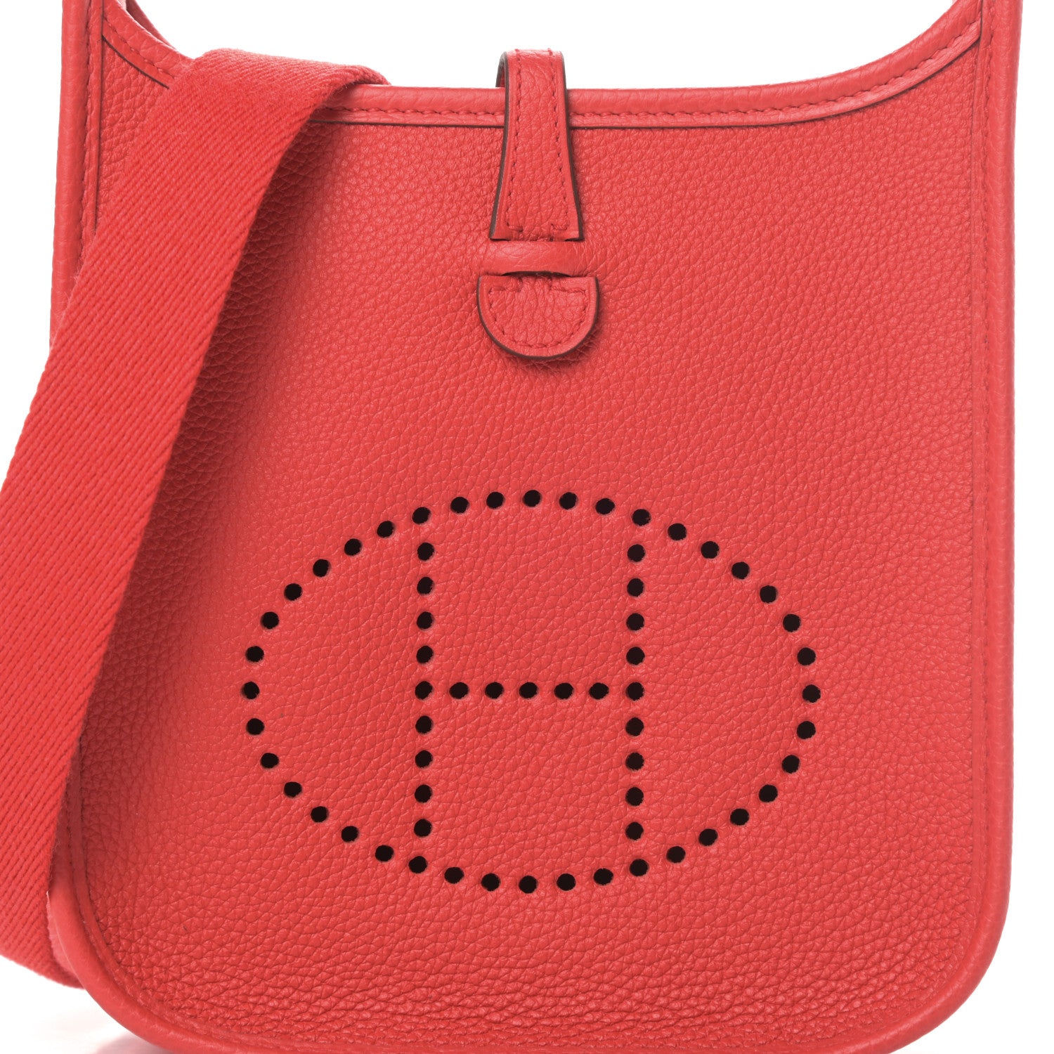 Hermes Taurillon Clemence Evelyne TPM Rouge De Coeur 8 of 11