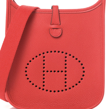 Hermes Taurillon Clemence Evelyne TPM Rouge De Coeur 8 of 11