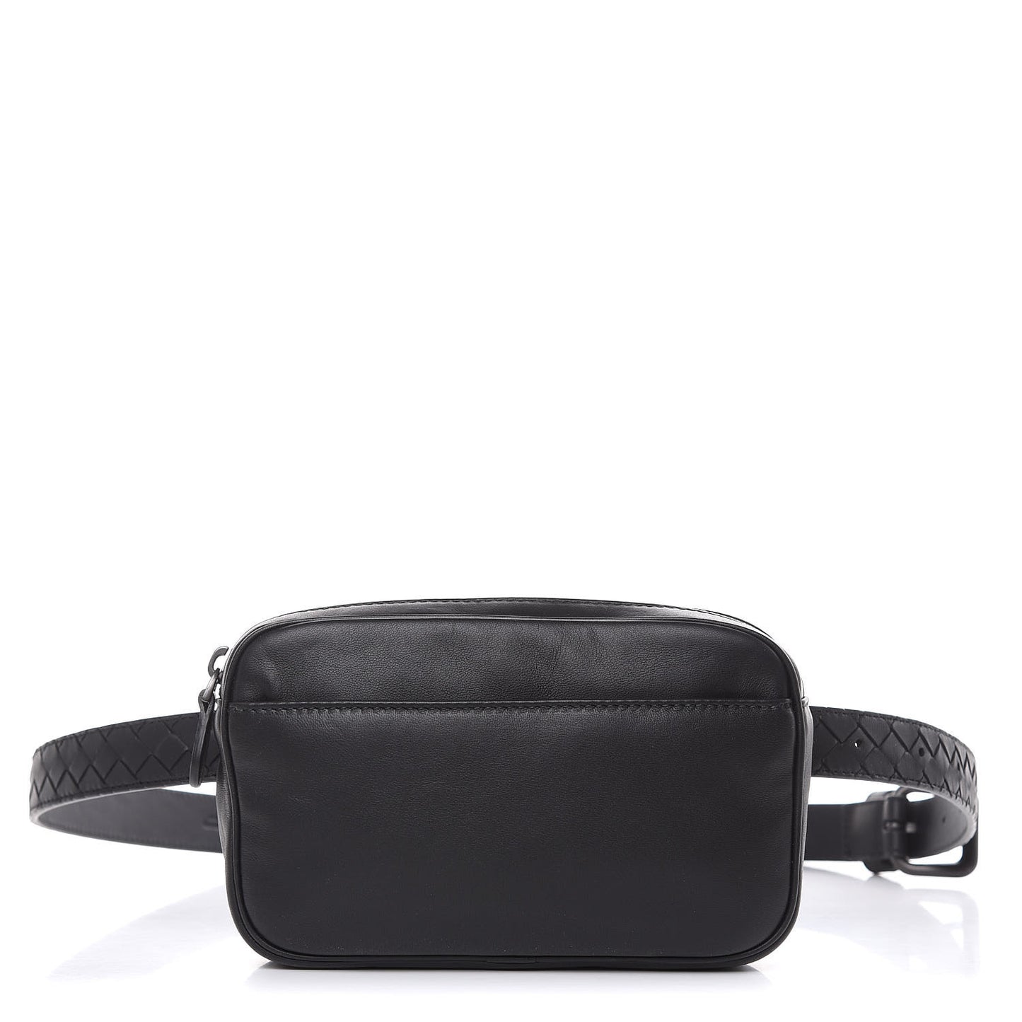 Nappa Intrecciato Belt Bag Black