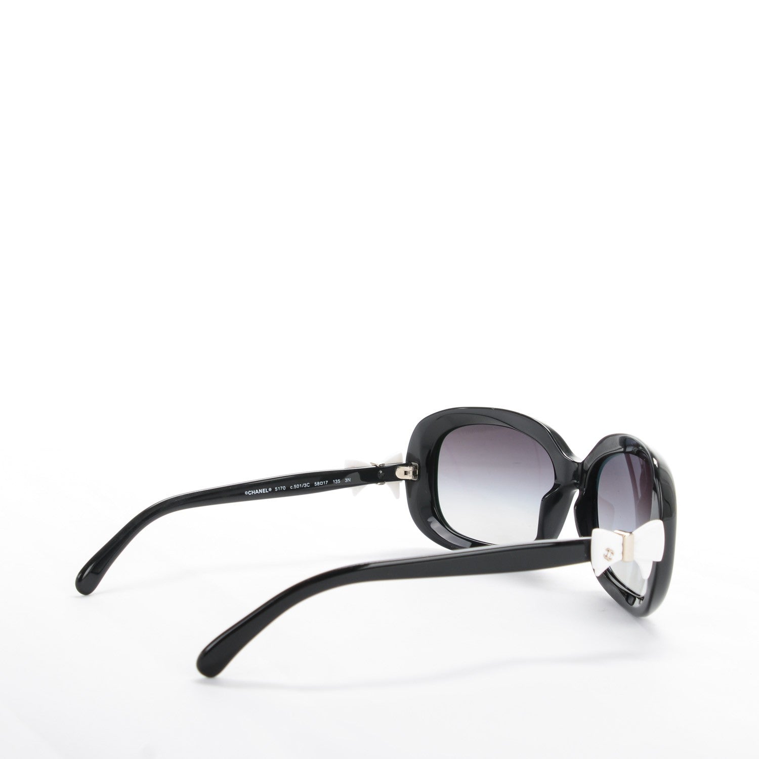 Chanel CC Bow Sunglasses 5170 Black 3 of 7