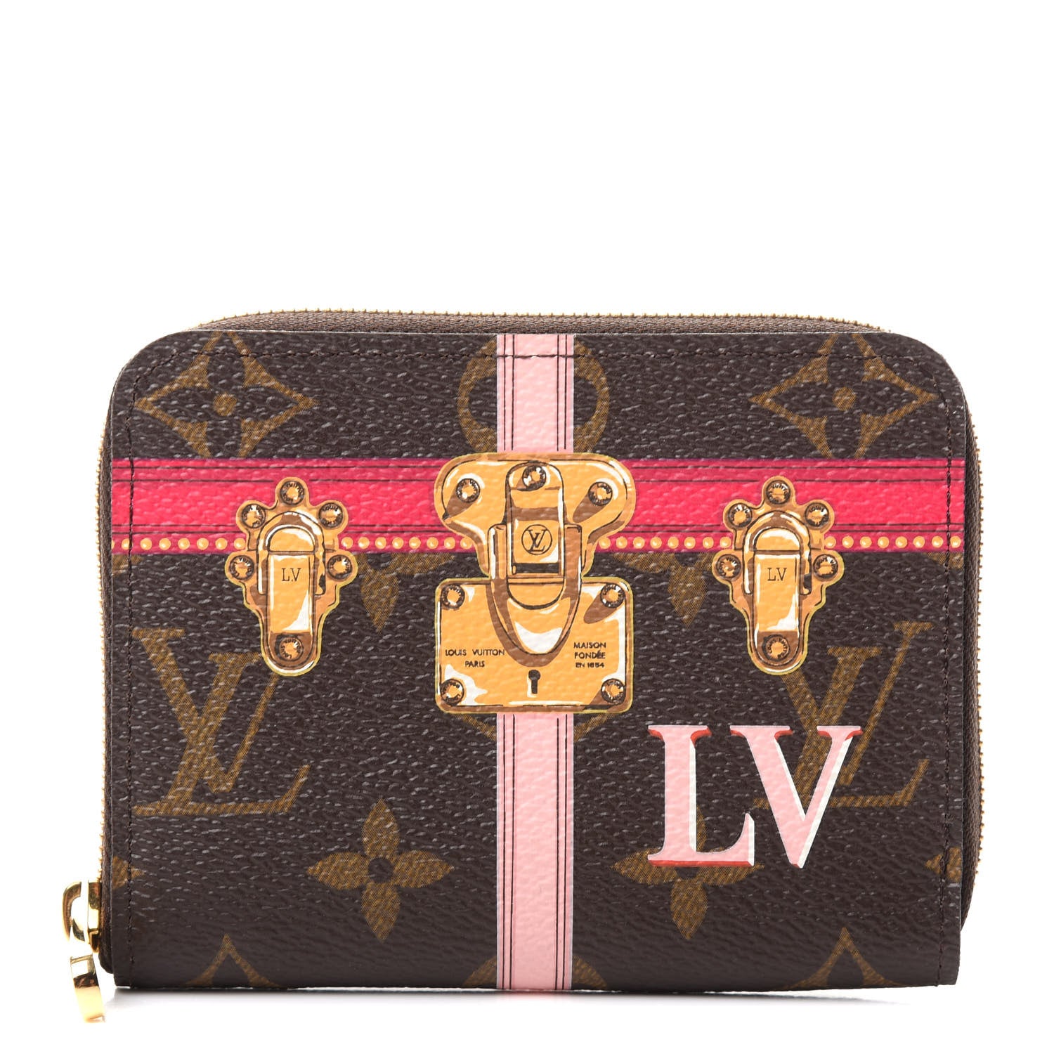 Louis Vuitton Monogram Summer Trunks Zippy Coin Purse 1 of 7