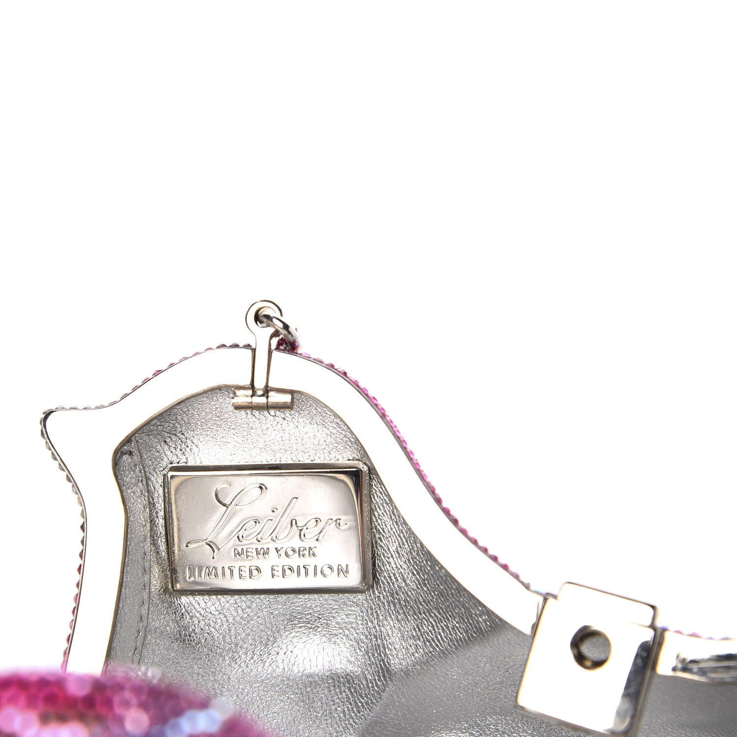 Judith Leiber Swarovski Crystal Bird Minaudiere Clutch Pink Multicolor 10 of 14