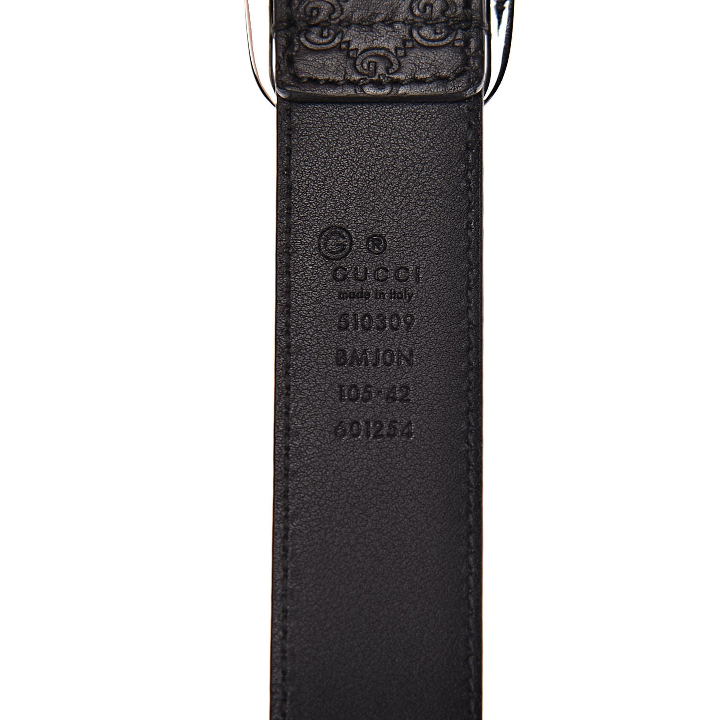 Guccissima Belt 105 42 Black