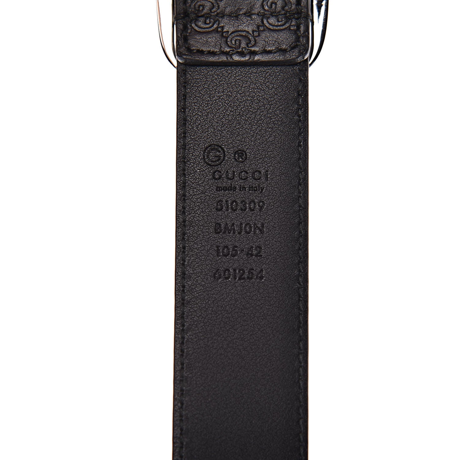 Gucci Guccissima Belt 105 42 Black 4 of 6