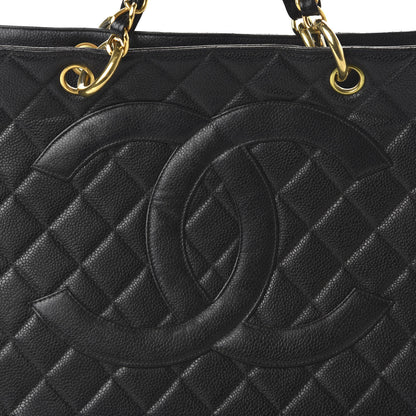 Chanel Caviar Quilted Grand Shopping Tote GST Black 10 of 10