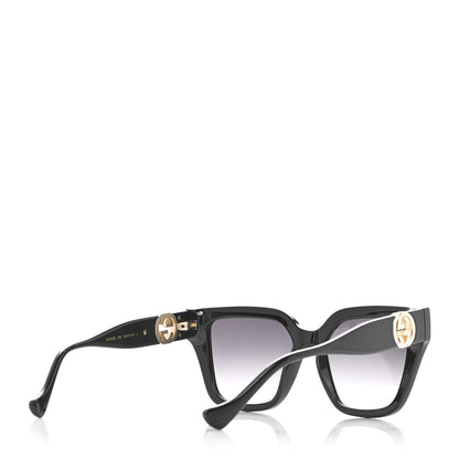 Gucci Acetate Square Frame Chain Sunglasses GG1023S Black 4 of 7
