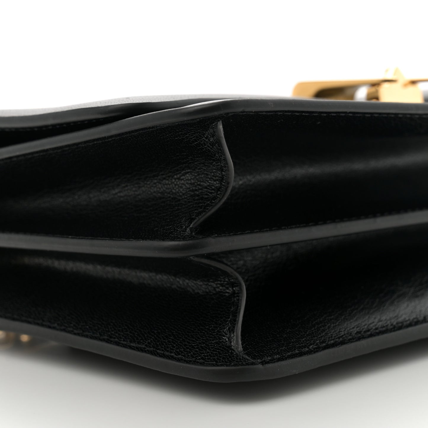 Goatskin Le Papa East West Chain Bag Black