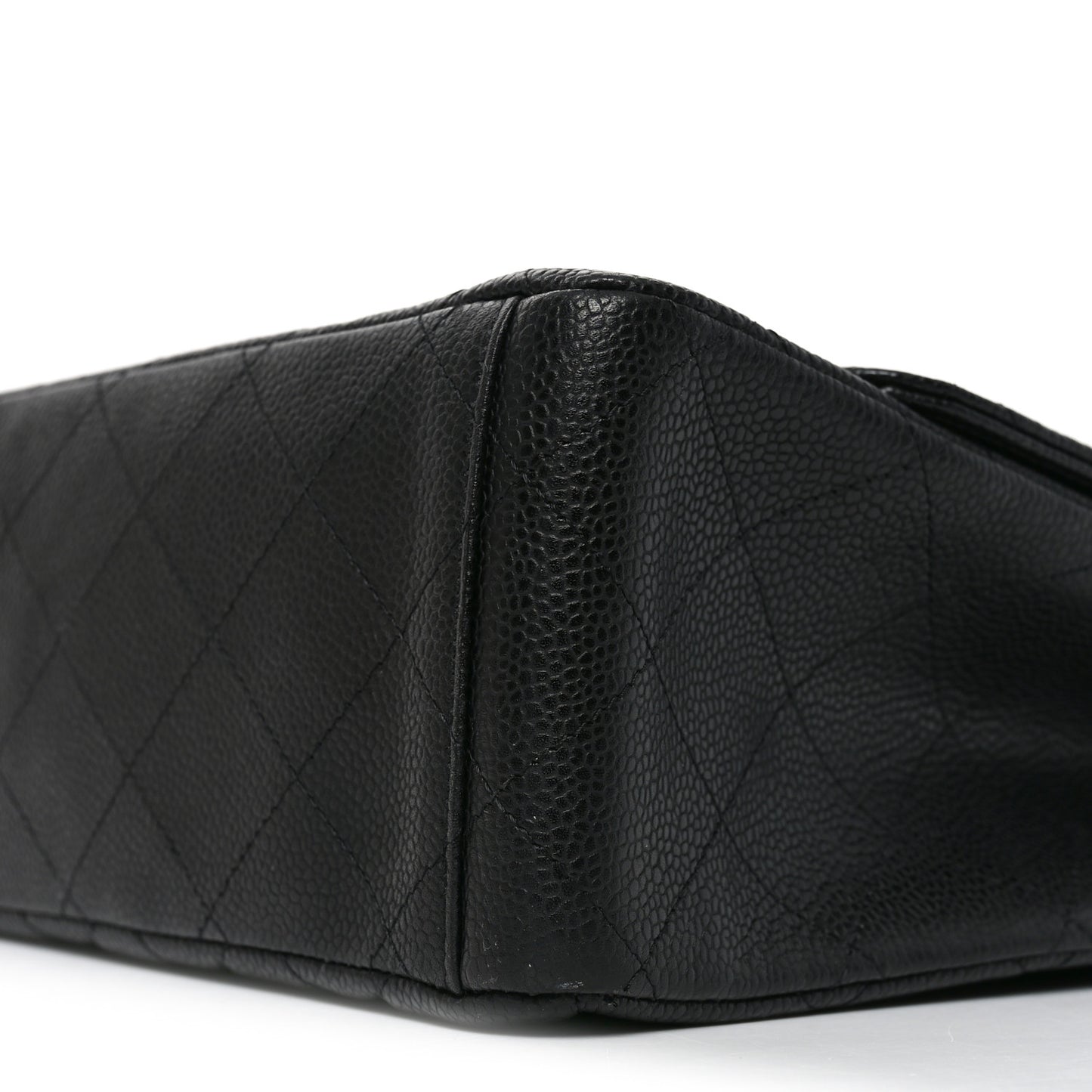 Caviar Quilted Maxi Single Flap Black
