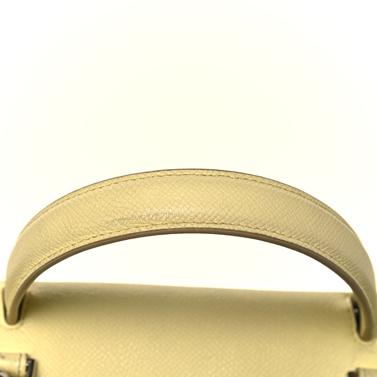 Grained Calfskin Micro Belt Bag Bergamote