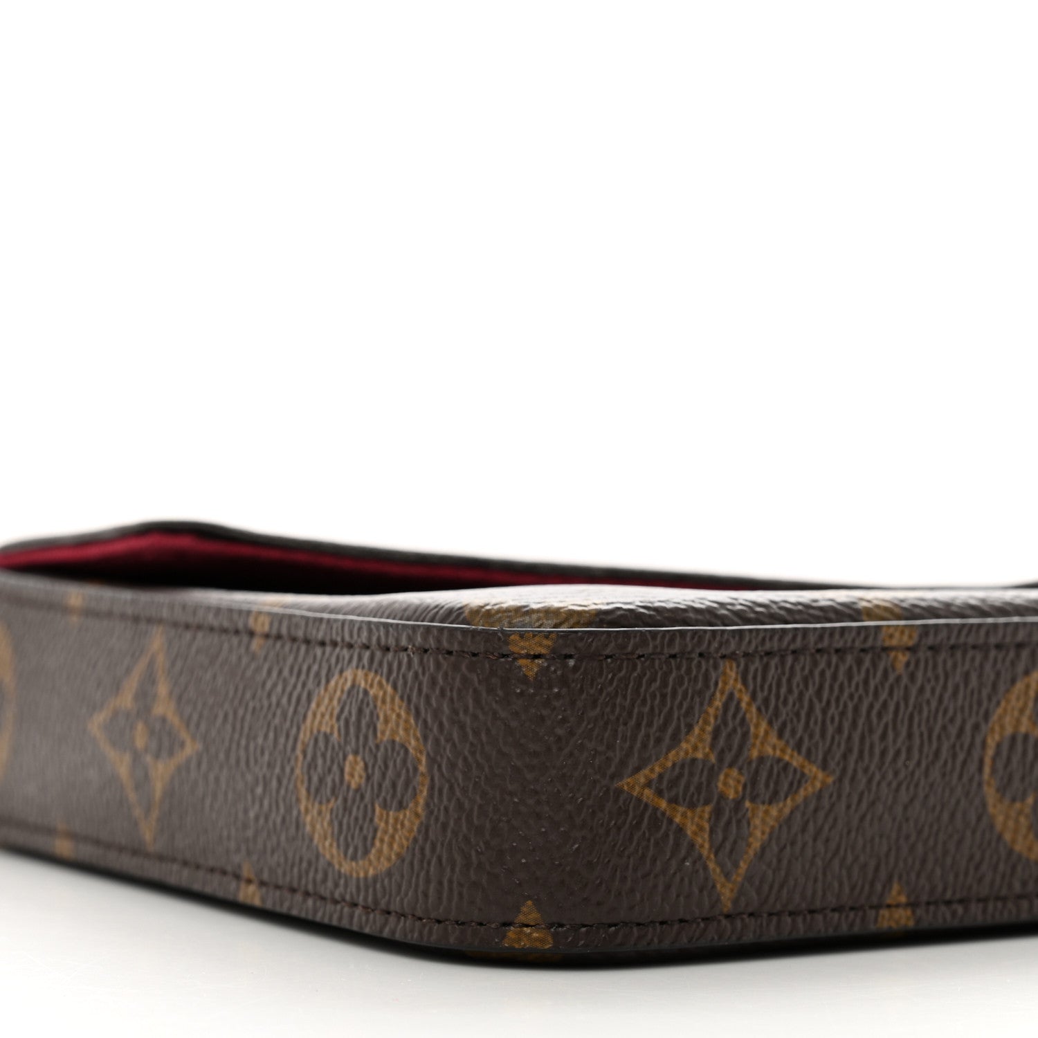Louis Vuitton Monogram Pochette Felicie Chain Wallet Fuchsia 7 of 8