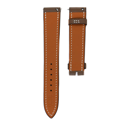 Hermes Swift 21mm Heure H Watch Strap Etoupe 2 of 5