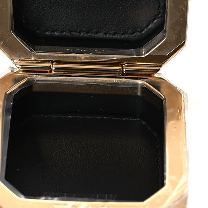 Chanel Shiny Crumpled Calfskin Minaudiere Clutch With Chain Black 4 of 12