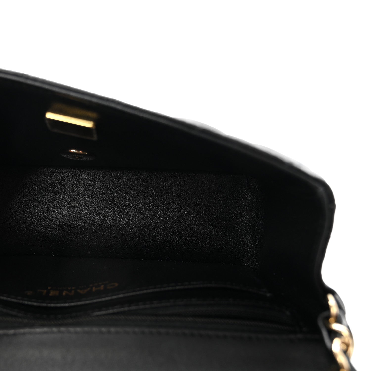 Chanel Lambskin Quilted Mini Rectangular Flap  Black 4 of 10