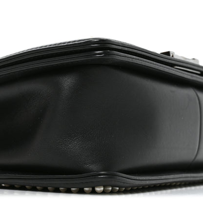 Chanel Calfskin Pearl Tweed Medium Boy Flap Black 9 of 10