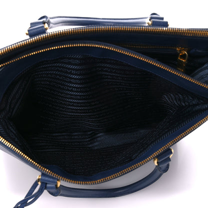 Prada Saffiano Lux Extra Large Galleria Double Zip Tote Bluette 8 of 13