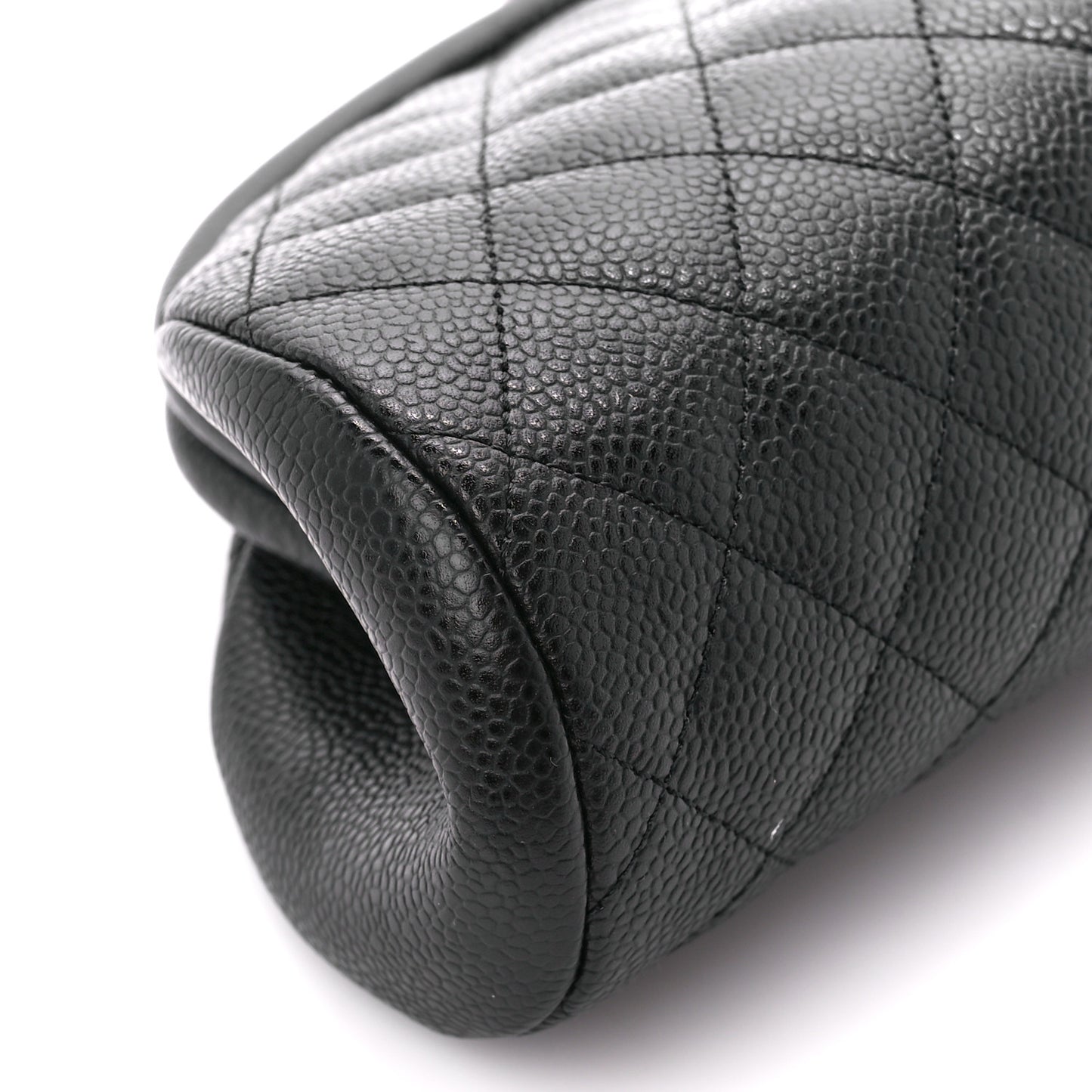 Caviar Quilted Timeless Clutch Black